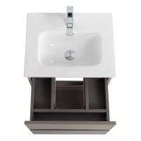 Мебель для ванной комнаты BelBagno Kraft 39 50 подвесная, матовая бежевая, раковина bb500/390etl