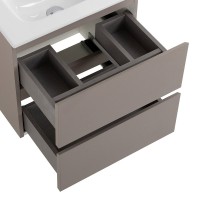 Мебель для ванной комнаты BelBagno Kraft 39 50 подвесная, матовая бежевая, раковина bb500/390etl