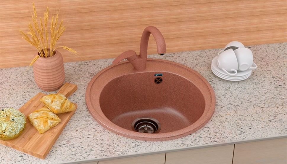 Мойка кухонная Ulgran U-101 -307 терракотовый