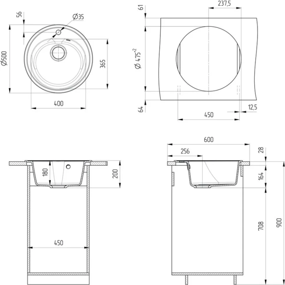 Мойка кухонная Ulgran U-101 -307 терракотовый