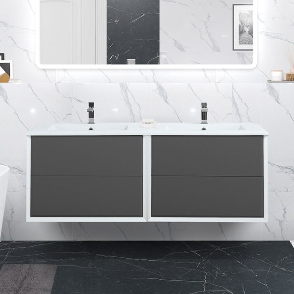 Тумба с раковиной Cezares Bellagio 140 grigio nuvola