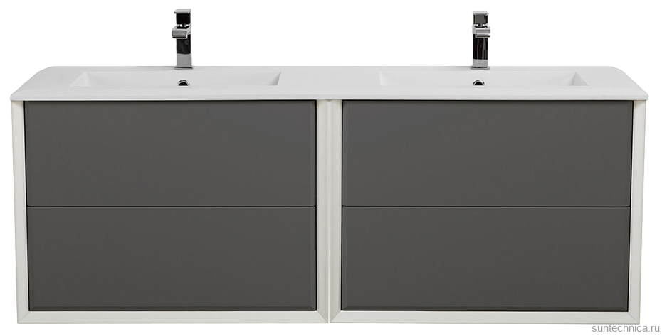 Тумба с раковиной Cezares Bellagio 140 grigio nuvola