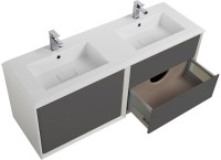 Тумба с раковиной Cezares Bellagio 140 grigio nuvola