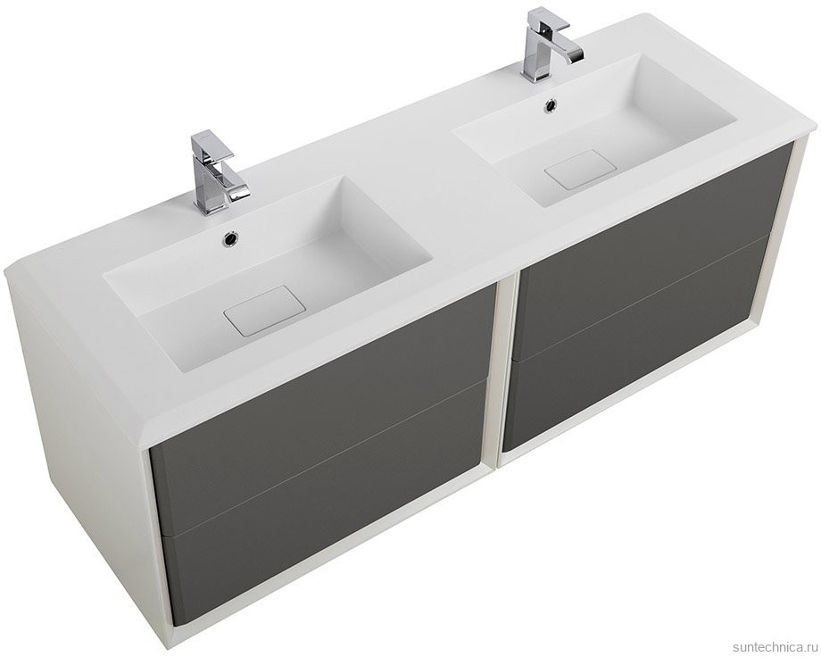 Тумба с раковиной Cezares Bellagio 140 grigio nuvola