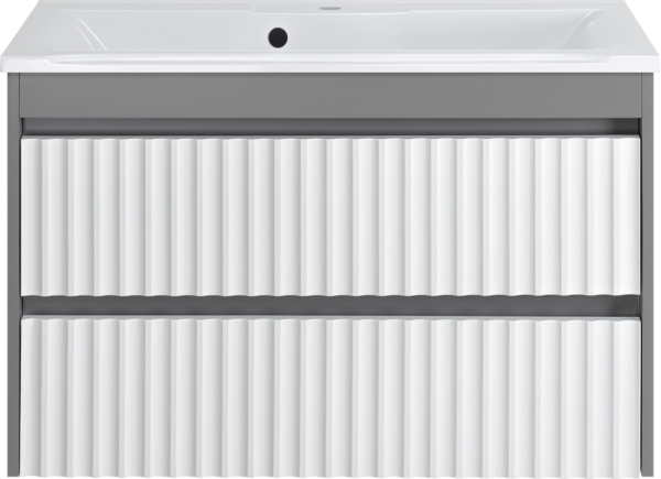 Тумба с раковиной Brevita Balaton 90, подвесная, комбинированная