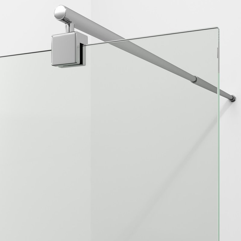 Душевая перегородка Wasserkraft Rur 30W 110 см, профиль хром, стекло прозрачное