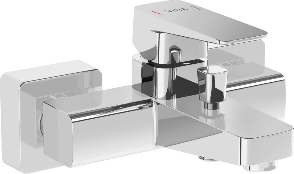 Смеситель для ванны с душем VitrA Root Square A42737EXP хром
