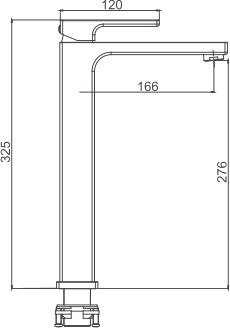 Смеситель для раковины Gappo G17-6 G1017-62 черный