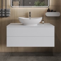 Тумба с раковиной Orange Otto 100 белый глянец