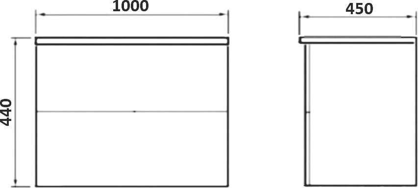 Тумба с раковиной Orange Otto 100 белый глянец