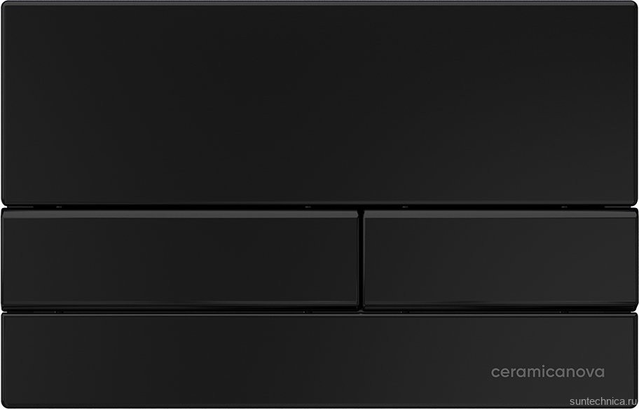 Комплект Унитаз подвесной Ceramicanova Play CN3001 безободковый, с микролифтом + Инсталляция Envision CN1002B + Кнопка Flat, черная матовая
