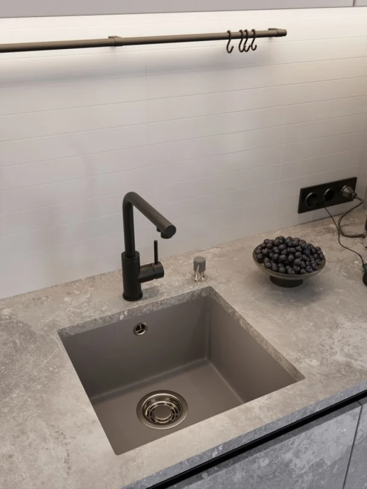 Мойка кухонная Emar Quartz EMQ-1455.P Алмаз