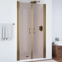 Душевая дверь в нишу Vegas Glass E2P 90 05 05 профиль бронза, стекло бронза
