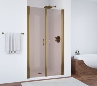 Душевая дверь в нишу Vegas Glass E2P 90 05 05 профиль бронза, стекло бронза