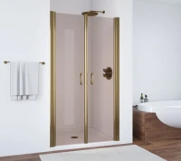 Душевая дверь в нишу Vegas Glass E2P 90 05 05 профиль бронза, стекло бронза