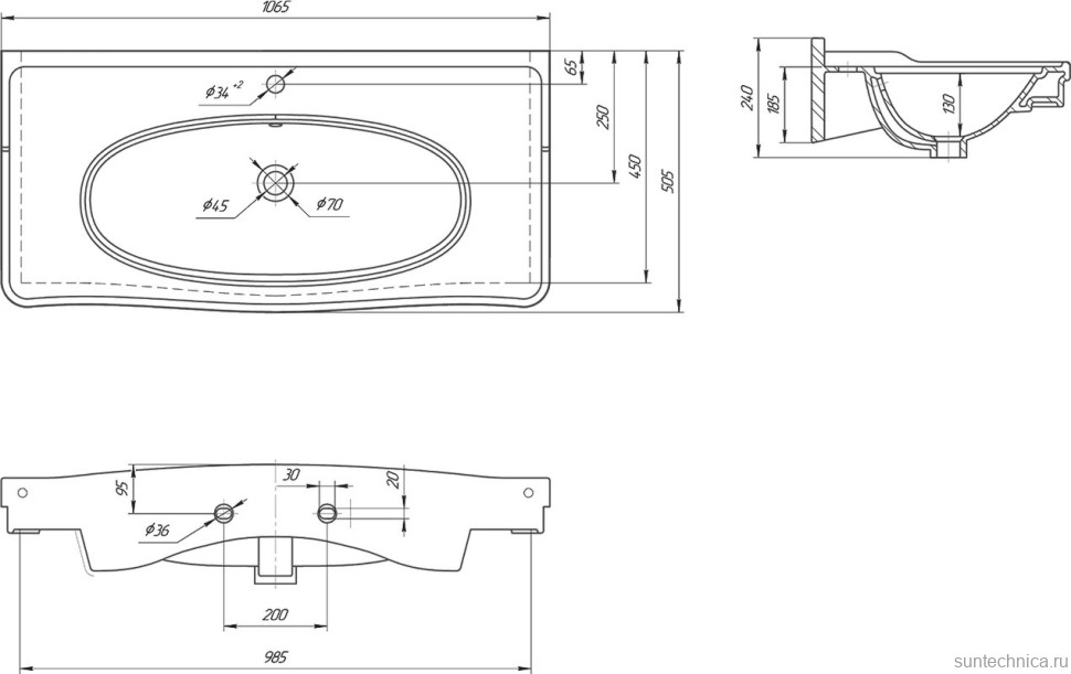 Тумба с раковиной ValenHouse Эстетика 105 АС 100, белая, подвесная, ручки хром, раковина Модерн