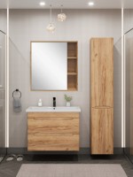 Тумба с раковиной SanStar Diva 70 подвесная, Gold Kraft, раковина Фостер 70