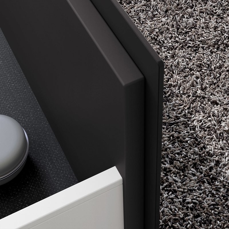 Тумба под раковину Keuco Stageline 32872 100 см, с подсветкой, розеткой и точкой зарядки USB и USB-C, вулканит