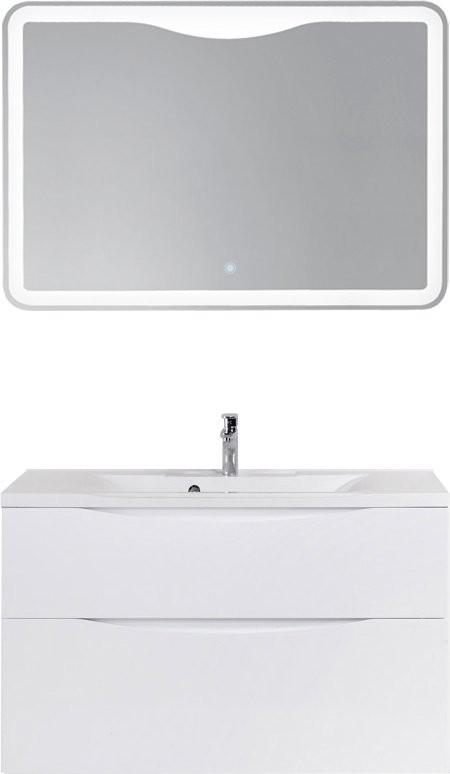 Тумба под раковину BelBagno Marino H60 bianco lucido, 100 см