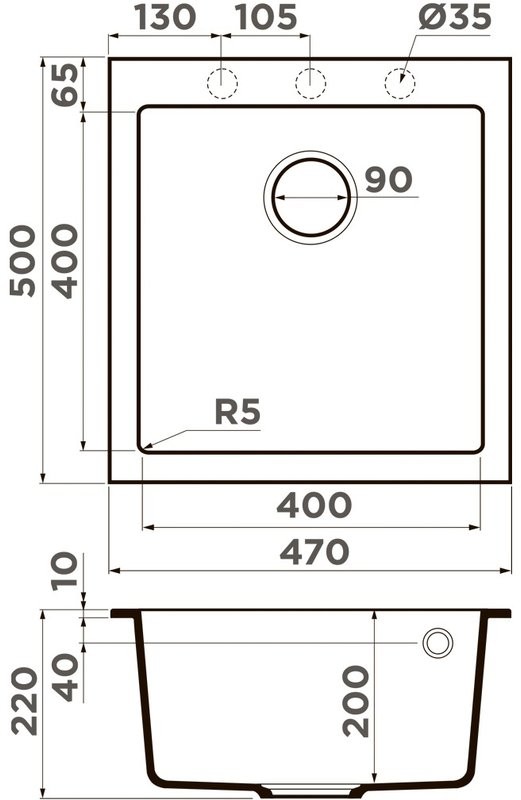 Комплект Мойка Omoikiri Bosen 47A-GR Leningrad grey + Измельчитель Nagare slim 900