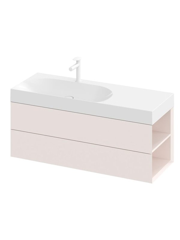 Тумба с раковиной Ravak Lite SD 120 R алебастровая розовая