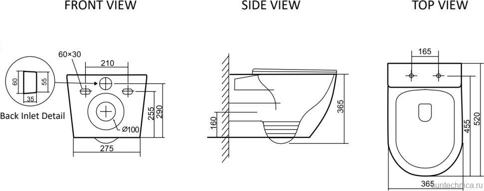 Комплект Унитаз подвесной SantiLine SL-5025 безободковый, с микролифтом, система смыва Tornado + Инсталляция SantiLine SL-01 с кнопкой смыва хром