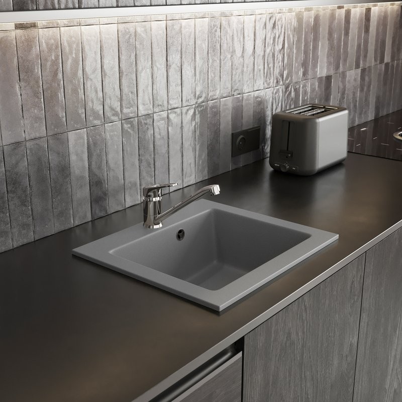 Мойка кухонная Domaci Верона 48-44 серая