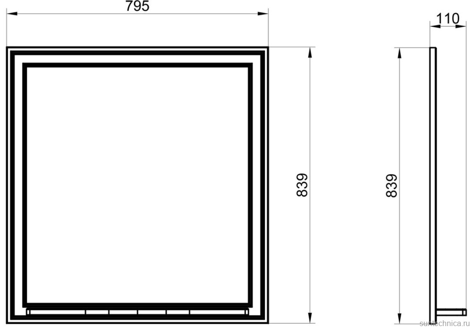 Мебель для ванной комнаты ASB-Woodline Кастелло 80 подвесная, пейна