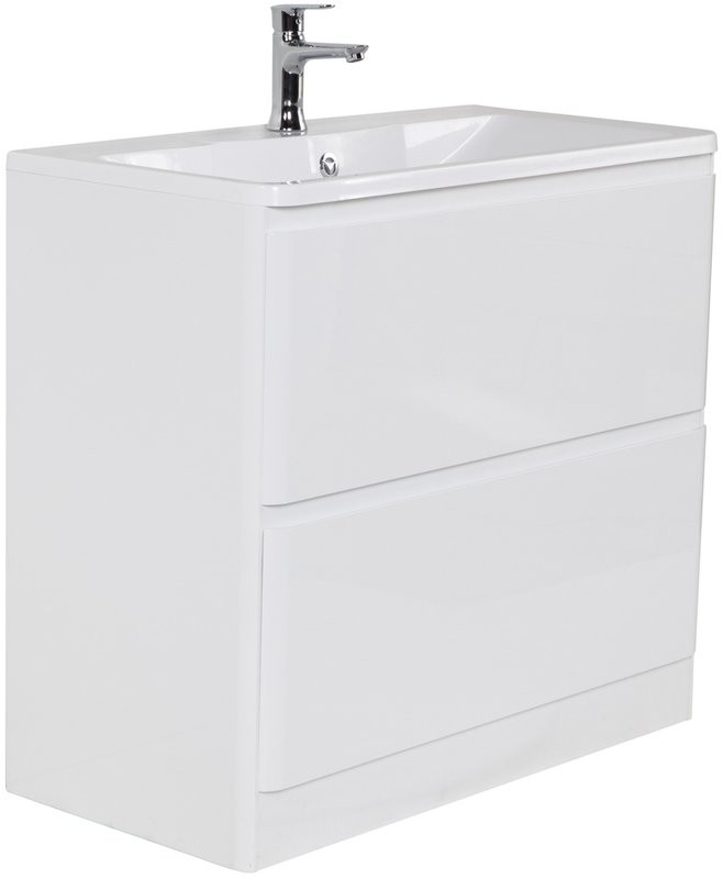 Тумба с раковиной BelBagno Albano 90 напольная, bianco lucido