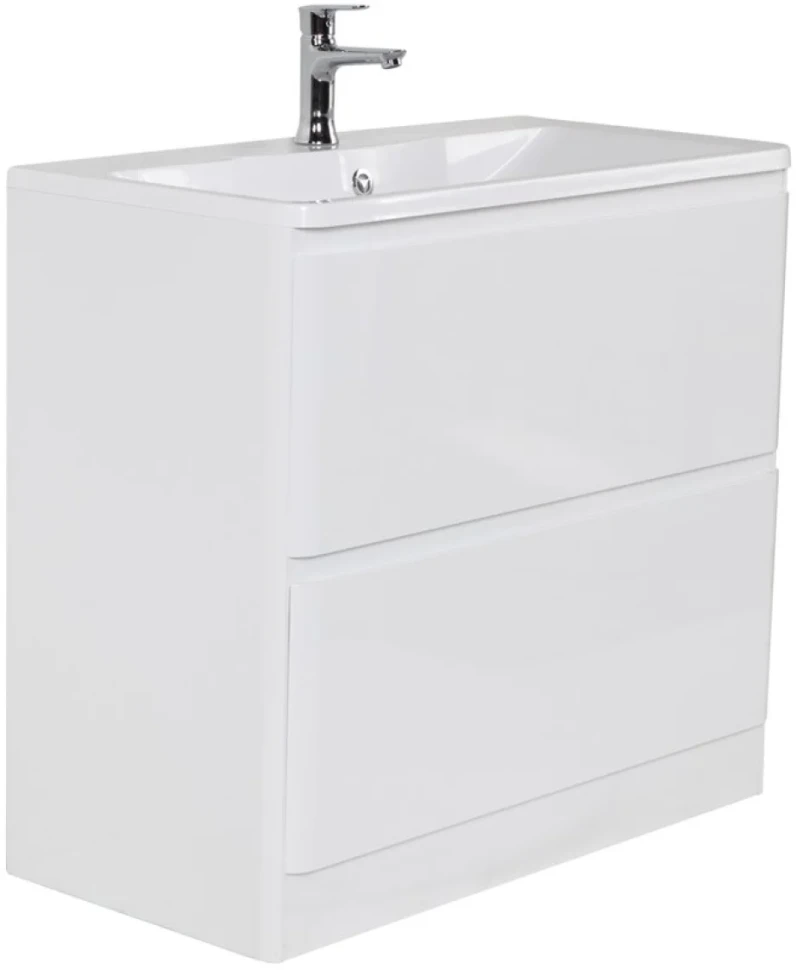 Тумба с раковиной BelBagno Albano 90 напольная, bianco lucido