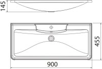 Тумба с раковиной BelBagno Albano 90 напольная, bianco lucido