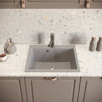 Мойка кухонная Domaci Болонья М-44-006 светло-серая Мойка кухонная Domaci Болонья М-44-006 светло-серая