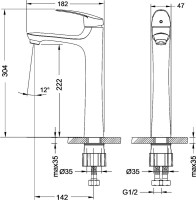 Смеситель для раковины Lemark Linara LM0409C