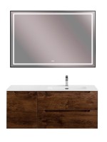 Тумба с раковиной BelBagno Etna R, 120 2 ящика, дверца, rovere moro