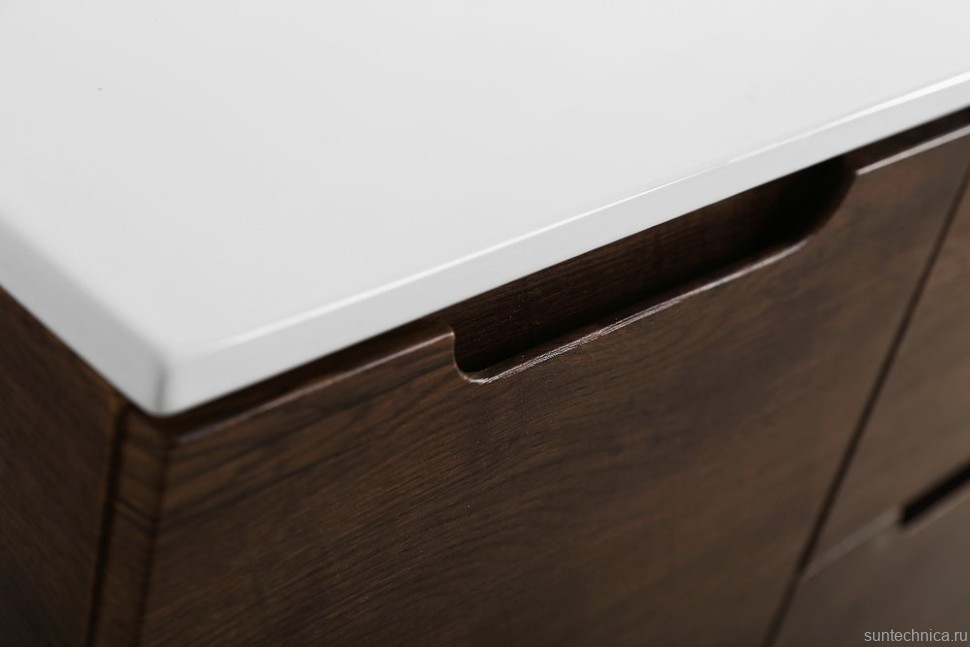 Тумба с раковиной BelBagno Etna R, 120 2 ящика, дверца, rovere moro