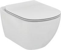 Комплект Унитаз подвесной Ideal Standard Tesi T354601 с микролифтом + Инсталляция TECE Base 9400413 4 в 1 с кнопкой смыва