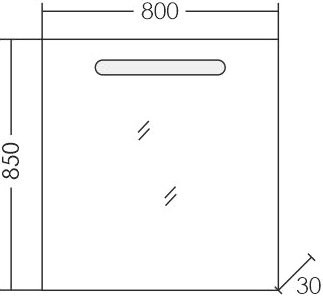 Мебель для ванной комнаты СаНта Лондон 100 подвесная, 2 ящика