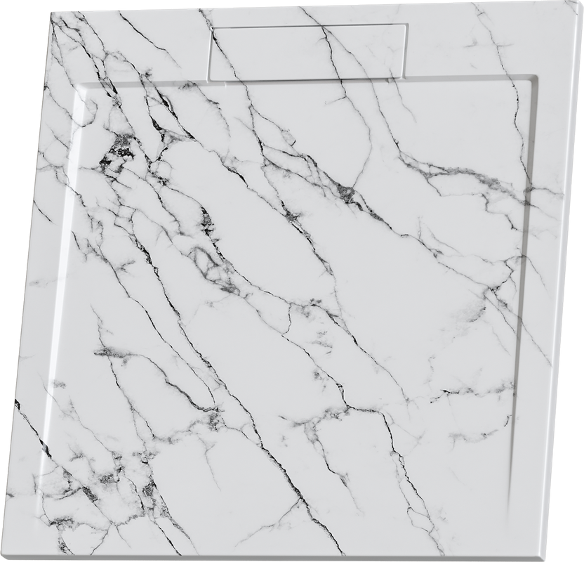 Поддон для душа RGW Stone Tray STL MW 90x90, белый мрамор
