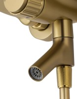 Смеситель для ванны с душем Wonzon & Woghand Click WW-FE05L221-BG брашированное золото Смеситель для ванны с душем Wonzon & Woghand Click WW-FE05L221-BG брашированное золото