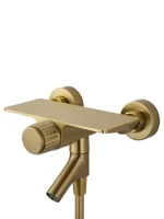 Смеситель для ванны с душем Wonzon & Woghand Click WW-FE05L221-BG брашированное золото Смеситель для ванны с душем Wonzon & Woghand Click WW-FE05L221-BG брашированное золото