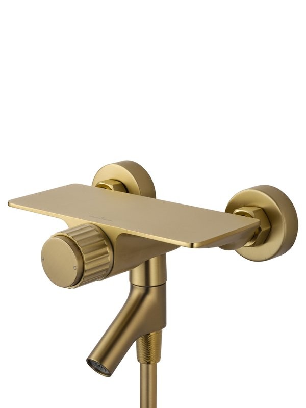 Смеситель для ванны с душем Wonzon & Woghand Click WW-FE05L221-BG брашированное золото