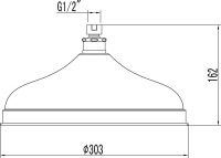 Верхний душ Lemark LM9830C хром