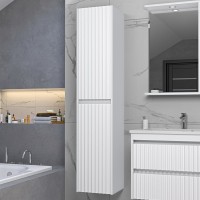 Шкаф пенал для ванной Brevita Balaton L, белый