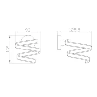 Держатель для фена Wonzon & Woghand WW-8155 хром Держатель для фена Wonzon & Woghand WW-8155 хром