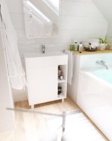 Тумба с раковиной 1MarKa Lido 60Н белый глянец