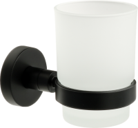 Набор Стакан Fixsen Comfort Black 86006 + Мыльница 86008