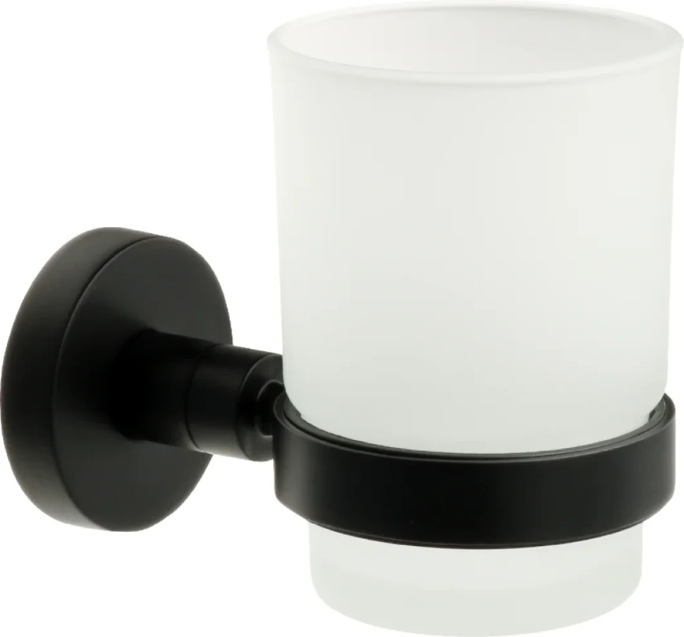 Набор Стакан Fixsen Comfort Black 86006 + Мыльница 86008