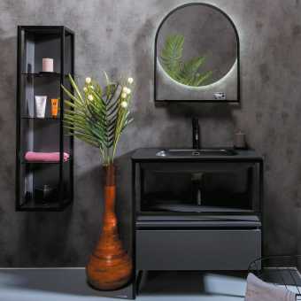 Мебель для ванной Armadi Art Loft 80 антрацит, напольная