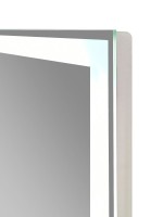 Зеркало CONTINENT Ledh Clamm 100х70 см, сенсорное, с антизапотеванием, с холодной подсветкой