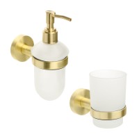 Набор Стакан Fixsen Comfort Gold 87006 + Дозатор 87012 Набор Стакан Fixsen Comfort Gold 87006 + Дозатор 87012